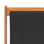 vidaXL Chaises de plage pliables lot de 2 noir tissu