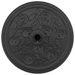Base de Parasol vidaXL avec Roues pour Pôles Ø38-48 mm 13 kg Ronde