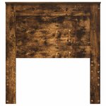 vidaXL Tête de lit avec tête de lit Chêne fumé 90 cm Bois d'ingénierie