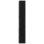 vidaXL Cabinet de Tête de Lit Chêne noir Bois d'ingénierie