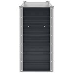 vidaXL Lit surélevé de jardin Anthracite 100x40x77 cm Acier galvanisé