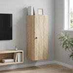 vidaXL Armoire Murale 33 x 34 5 x 90 cm Bois d'ingénierie Chêne Sonoma