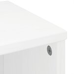 vidaXL Armoires latérales 6 Pièces ODDA blanc 40x24x79 cm bois massif pin