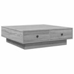 vidaXL Table basse Sonoma gris 90x90x28 cm Bois d'ingénierie
