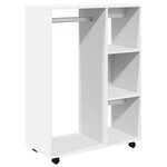 vidaXL Garde-robe Blanc 80x40x110 cm Bois d’ingénierie