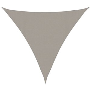 vidaXL Voile d'ombrage 160 g/m² triangulaire gris clair 4x4x4 m PEHD