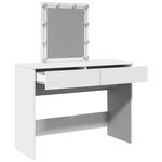 vidaXL Coiffeuse avec LED blanc 100x40x130 cm