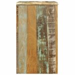 vidaXL Table de coin avec 1 tiroir et 1 porte Bois de récupération