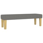 vidaXL Sommier à lattes de lit avec matelas Gris foncé 200x200cm Tissu