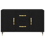 Buffet vidaXL Chêne Noir 100x36x60 cm Bois d'ingénierie