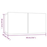 vidaXL Meubles TV suspendus Sonoma gris 3 Pièces Bois d'ingénierie