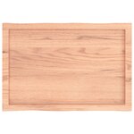 vidaXL Dessus de table bois massif traité bordure assortie