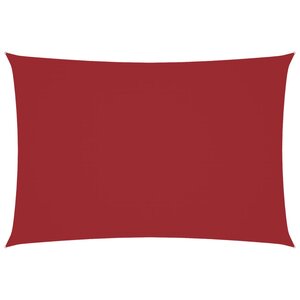 vidaXL Voile de parasol tissu oxford rectangulaire 2 5x4 5 m rouge