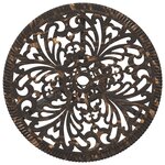 Set de Bistro de Jardin 3 Pièces en Aluminium Bronze