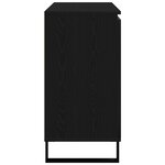 Buffet vidaXL Chêne Noir 104x35x70 cm Bois reconstitué