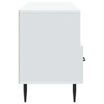 vidaXL Meuble TV Blanc 102 x 34 5 x 50 cm Bois d'ingénierie