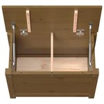vidaXL Boîte de rangement Marron miel 60x32x45 5 cm Bois massif de pin