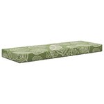 vidaXL Coussin de Siège d'Extérieur Feuilles Vertes 111 5 x 40 x 8 cm