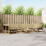 vidaXL Ensemble de canapés d'extérieur 8 pc Blanc et Beige