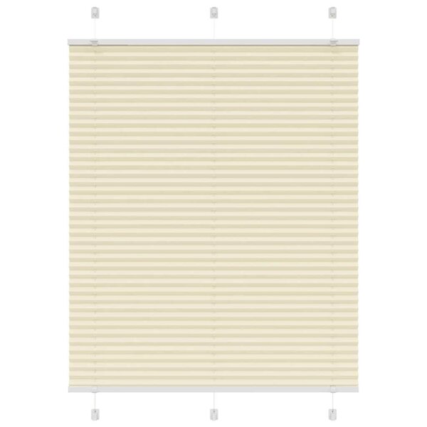 vidaXL Store plissé crème 110x150cm largeur du tissu 109 4cm polyester