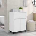 vidaXL Unité de vanité de salle de bain Blanc 60 x 35 x 80 cm