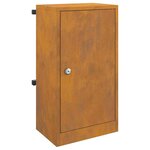 vidaXL boîte aux lettres Rouillé 30 x 23 x 55 cm
