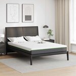 vidaXL Matelas Blanc et Gris 140 x 190 cm Ressort ensaché