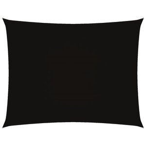 vidaXL Voile de parasol tissu oxford rectangulaire 3 5x5 m noir
