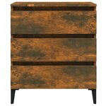 vidaXL Buffet Chêne fumé 60x35x69 cm Bois d'ingénierie