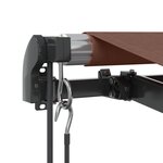 vidaXL Auvent rétractable automatique marron 350x250 cm