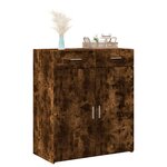 vidaXL Buffet chêne fumé 80x42 5x93 cm bois d'ingénierie