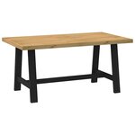 vidaXL Table à manger NOAIN pieds en forme de A 160x90x75cm massif pin
