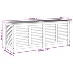 vidaXL Boîte de rangement de jardin persiennes 150x50x56cm bois acacia