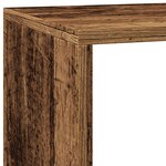 vidaXL Étagère séparatrice de pièce à 3 niveaux vieux bois