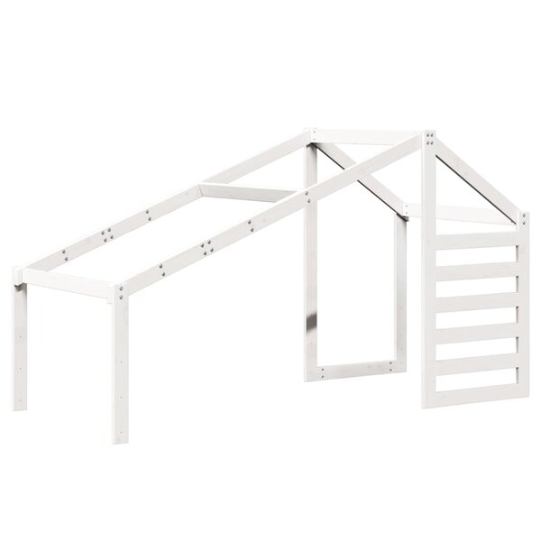 vidaXL Toit de lit pour enfants blanc 188x97x113 cm bois de pin massif