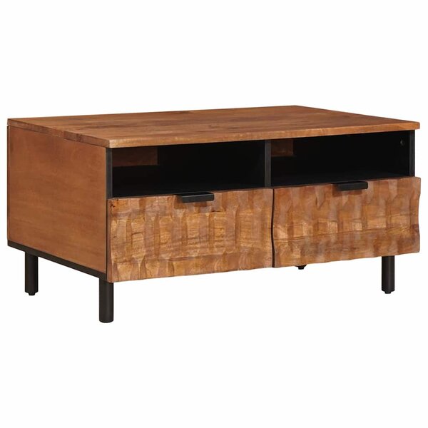 vidaXL Table basse Marron 80 x 54 x 40 cm Bois de mangue massif