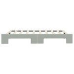 vidaXL Lit de jour avec lit gigogne gris clair 90x190 cm velours