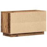 Meuble TV vidaXL en vieux bois 80x35x45 cm en bois aggloméré