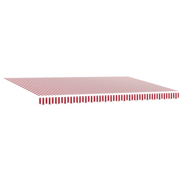 vidaXL Auvent Rétractable Rouge et Blanc 500 × 350 cm