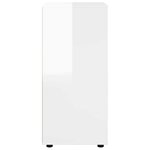 vidaXL Armoire de rangement Blanc brillant 40 x 48 x 105 cm