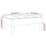 vidaXL Repose-pied Vert 78x56x32 cm Tissu