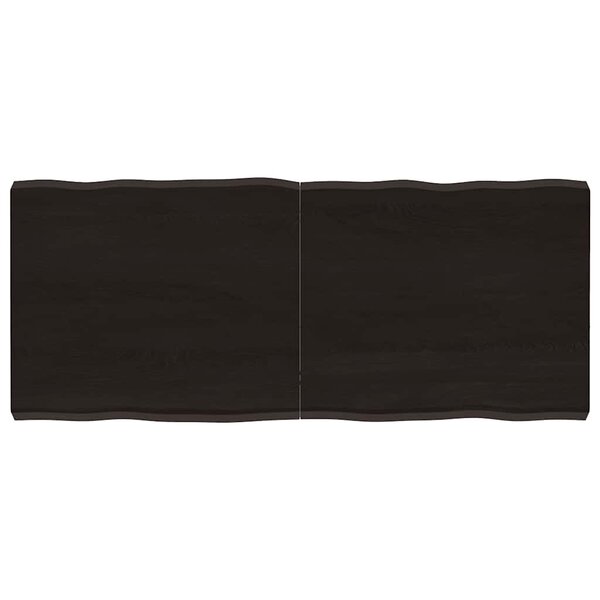 vidaXL Dessus de table bois massif traité bordure assortie