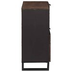 vidaXL Buffet Marron 80 x 33 x 75 cm bois de manguier massif