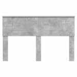 vidaXL Tête de lit Gris béton 140 cm Bois d'ingénierie
