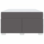 vidaXL Cadre de lit avec matelas Gris 120 x 200 cm tissu