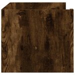 vidaXL Étagère murale chêne fumé 100x35x30 5 cm bois d'ingénierie