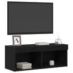 vidaXL Ensemble meuble TV Chêne noir 80 x 30 x 30 cm Bois d'ingénierie