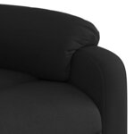 vidaXL Fauteuil inclinable électrique noir tissu