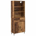 vidaXL Haut Armoire avec tiroir Bois Ancien 69 5 x 34 x 180 cm