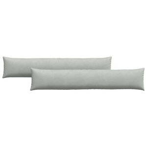 vidaXL Coussins de canapé 2 Pièces Gris clair 200 x 40 cm